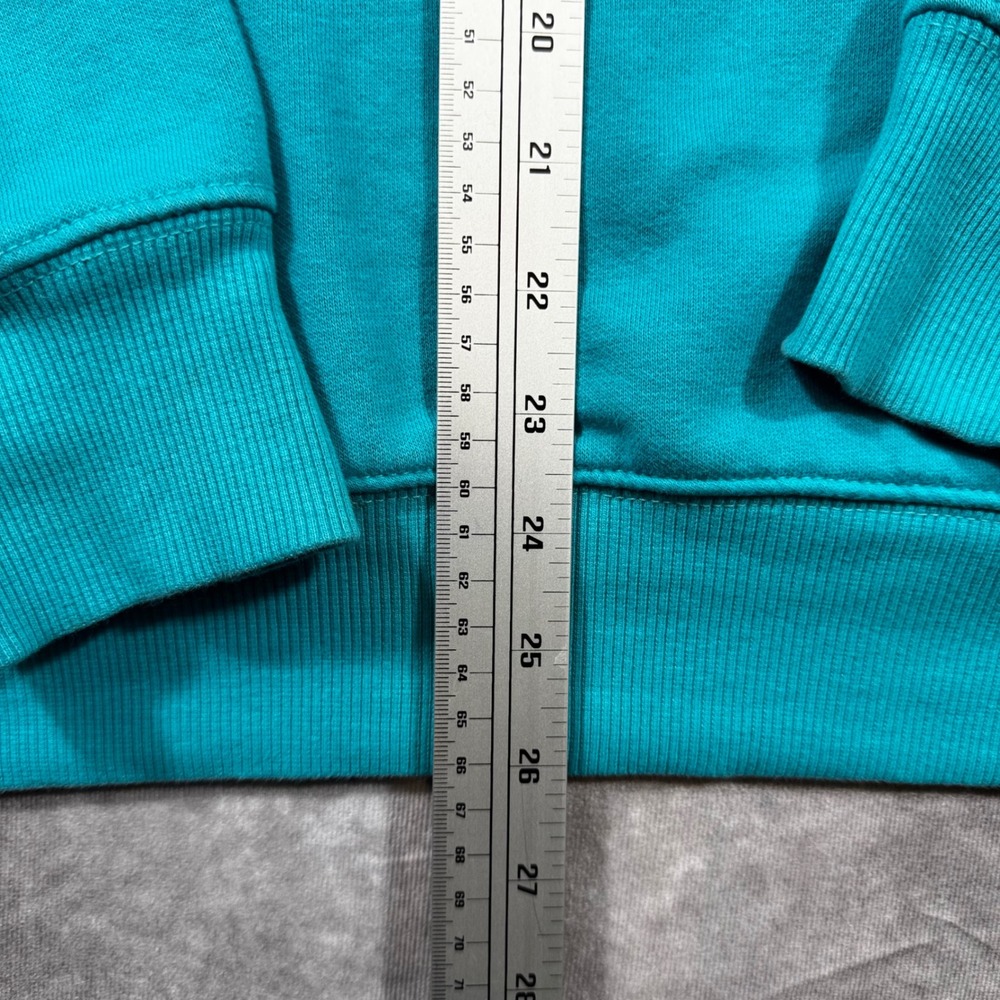 The North Face Mens Half Dome Pullover Hoodie Teal Blue Big Logo Sweatshirt M - Picture 7 of 8